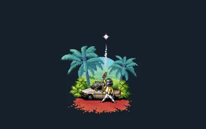 Minimal Pixel - A Masterpiece Of Digital Design Wallpaper