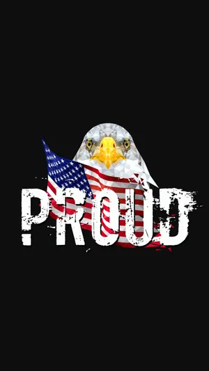 Minimal Proud American Eagle Wallpaper