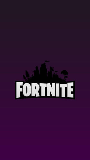 Minimal Purple Fortnite Logo Wallpaper