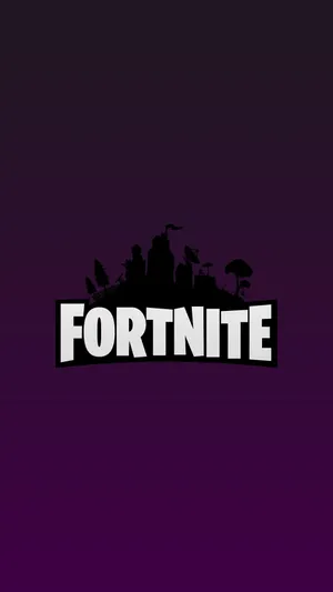 Minimal Purple Fortnite Logo Wallpaper