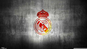 Minimal Red Real Madrid Logo Wallpaper