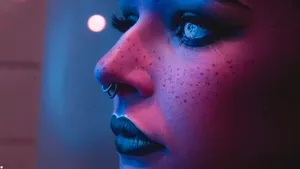 Minimal Techno Melody Piercing Wallpaper