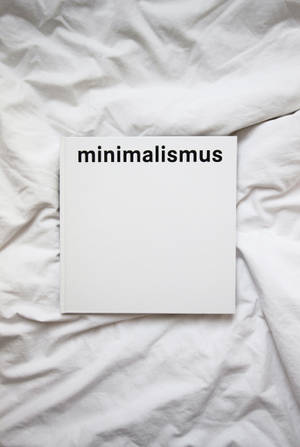 Minimal White Minimalismus Inscription Wallpaper
