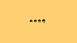 Minimalist Aesthetic Desktop Beatles Icon Wallpaper