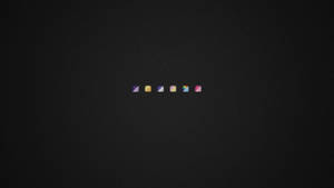 Minimalist Aesthetic Desktop Gradient Icons Wallpaper