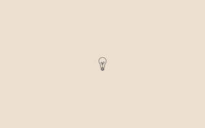 Minimalist Aesthetic Desktop Lightbulb Drawing Wallpaper