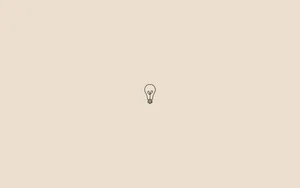 Minimalist Aesthetic Desktop Lightbulb Drawing Wallpaper