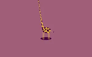 Minimalist Aesthetic Giraffe Wallpaper