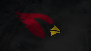 Minimalist Arizona Cardinals Red Bird Logo Wallpaper