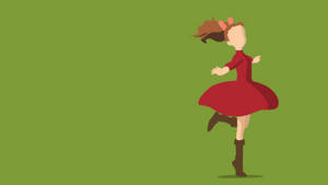 Minimalist Arrietty Vector Art Wallpaper