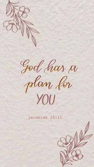 Minimalist Art Jeremiah 29:11 Wallpaper