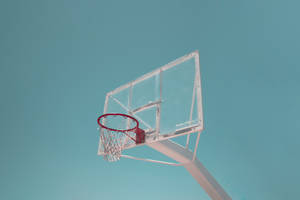 Minimalist Basketball Hoop Wallpaper