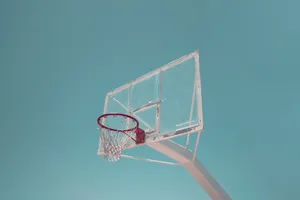 Minimalist Basketball Hoop Wallpaper