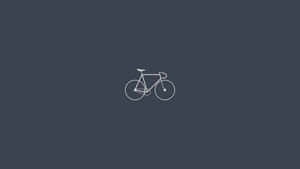 Minimalist Bicycle Design Dark Background Wallpaper