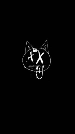 Minimalist Black Cat Emo Wallpaper