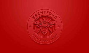 Minimalist Brentford Fc Club Logo Wallpaper
