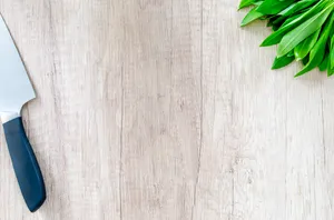 Minimalist Cooking Wood Board Wallpaper