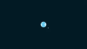 Minimalist Earth And Moon Wallpaper