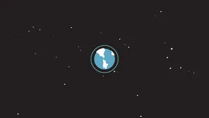 Minimalist Earth And Stars Wallpaper