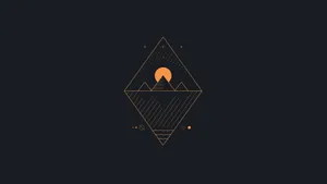Minimalist Geometric Mountains Backgrounds Wallpaper