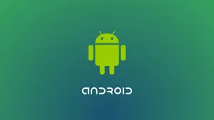 Minimalist Green Android Logo Wallpaper