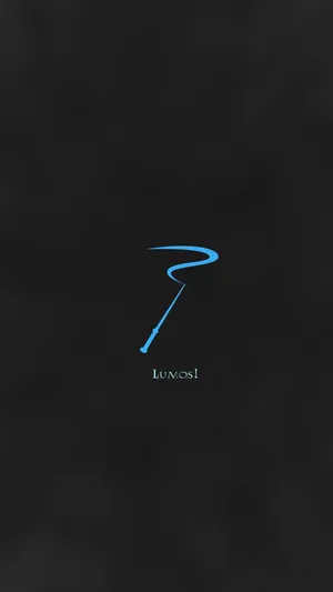 Minimalist Harry Potter Lumos Spell Wallpaper