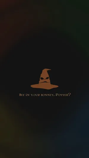 Minimalist Harry Potter Sorting Hat Quote Wallpaper