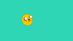 Minimalist Jake The Dog Head Adventure Time Wallpaper