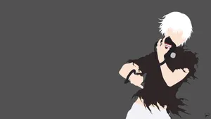 Minimalist Kaneki Ken Tokyo Ghoul Wallpaper