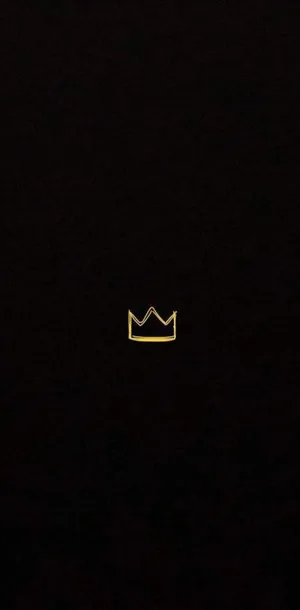 Minimalist King And Queen Crown Wallpaper