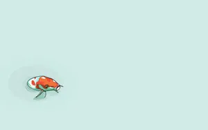 Minimalist Koi Art Wallpaper