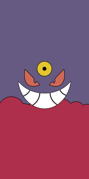 Minimalist Mega Gengar Wallpaper