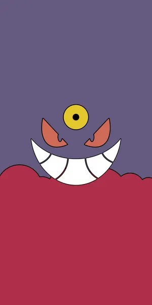 Minimalist Mega Gengar Wallpaper