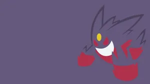 Minimalist Mega Gengar Wallpaper