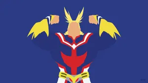 Minimalist Mha All Might Wallpaper