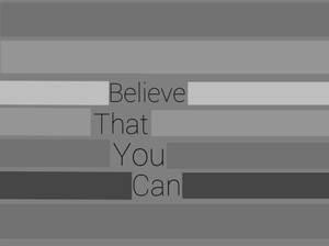 Minimalist Motivational Self-belief Wallpaper