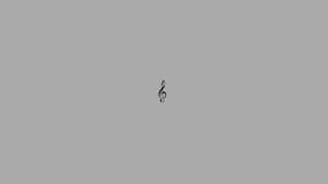 Minimalist Music Note Background Wallpaper