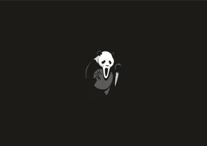 Minimalist Panda Killer Wallpaper