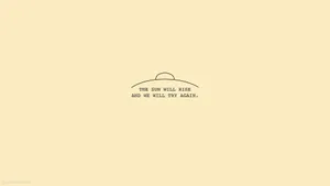 Minimalist Pastel Yellow Aesthetic Wallpaper