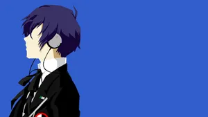 Minimalist Persona 3 Male Protagonist Wallpaper