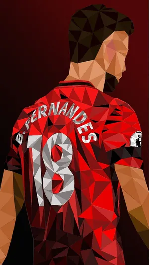 Minimalist Polygon Art Bruno Fernandes Wallpaper
