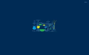 Minimalist Science Lab Band Wallpaper