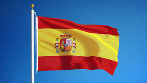 Minimalist Spain Flag Wallpaper