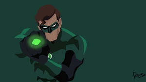 Minimalist Superhero Green Lantern Wallpaper