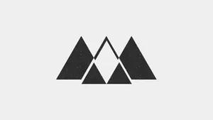 Minimalist Triangle Mountains Wallpaper