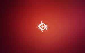 Minimalist Ubuntu Logo Color Splash Wallpaper