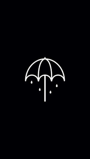 Minimalist Umbrella Design Wallpaper