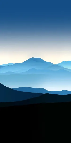 Minimalist Vector Mountains Smartphone Background Wallpaper