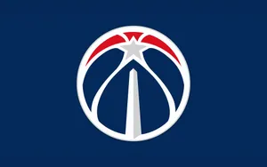 Minimalist Washington Wizards Emblem In Blue Wallpaper