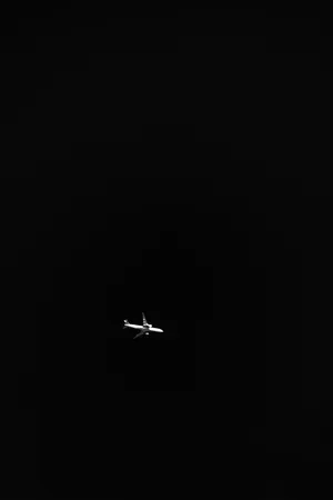 Minimalist White Airplane Wallpaper
